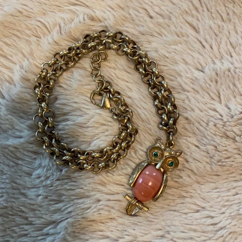 Stella & Dot Owl Pendant Necklace